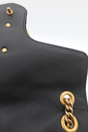 Gucci GG Marmont Medium Black Velvet Matelasse Shoulder Bag Chain Strap – additional photo 14