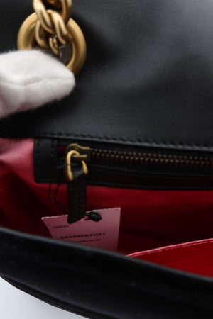 Gucci GG Marmont Medium Black Velvet Matelasse Shoulder Bag Chain Strap – additional photo 18