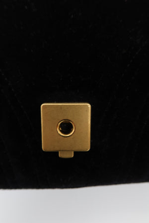 Gucci GG Marmont Medium Black Velvet Matelasse Shoulder Bag Chain Strap – additional photo 9