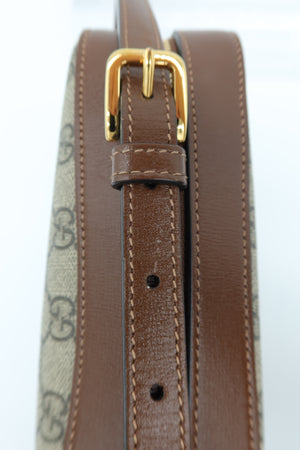 Gucci Horsebit 1955 Small GG Supreme Brown Shoulder Bag – additional photo 14