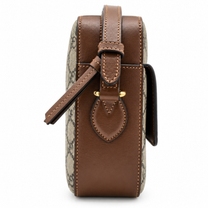 Gucci Horsebit 1955 Small GG Supreme Brown Shoulder Bag – additional photo 4