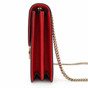 Gucci Interlocking G Dollar Calfskin Shoulder Bag – Red – additional photo 3