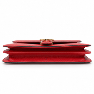 Gucci Interlocking G Dollar Calfskin Shoulder Bag – Red – additional photo 5
