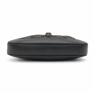 Gucci Jackie 1961 Small Shoulder Bag in Black GG Denim & Leather with Gold-Tone Hardware – additional photo 8