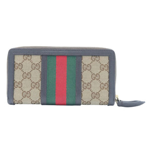 Gucci Ophidia GG Supreme Monogram Web Zip Around Wallet – Beige & Brown – additional photo 2