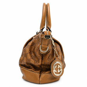 Gucci Sukey Medium Guccissima Bronze Leather Top Handle Bag – additional photo 4