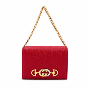 Gucci Zumi Mini Wallet in Red Leather with Gold-Tone Hardware – additional photo 3