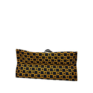 Gucci Square G Vertical Tote in Navy and Orange Coated Canvas - www.unoo.com