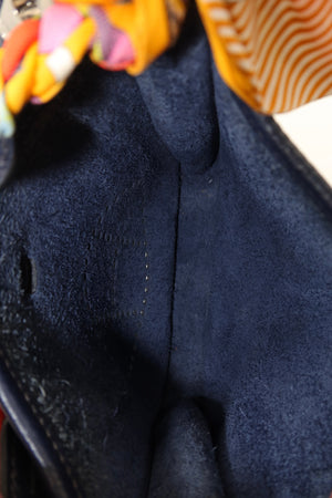 Hermès Evelyne TPM 16 Navy Blue Leather Crossbody Bag with Strap & Twilly – additional photo 8