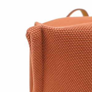 Hermès Toile Etrivière Elan Tote Bag – Orange Canvas with Natural Leather Straps – additional photo 11