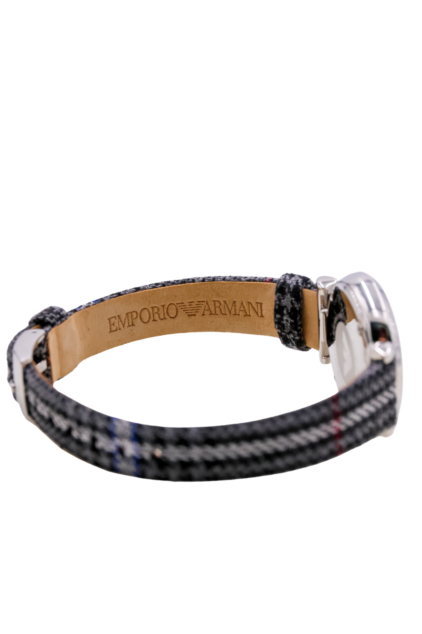 Emporio Armani Two Hand Grey Fabric Band Women's Watch - AR11343