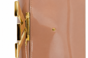 Louis Vuitton Louise Patent Leather Clutch Wallet Nude Beige Gold LV Hardware – Good Condition – additional photo 11