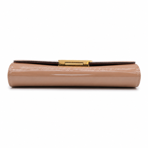 Louis Vuitton Louise Patent Leather Clutch Wallet Nude Beige Gold LV Hardware – Good Condition – additional photo 5
