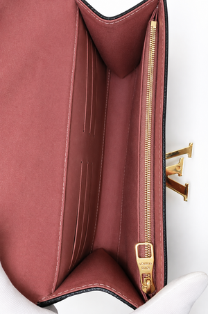 Louis Vuitton Louise Patent Leather Clutch Wallet Nude Beige Gold LV Hardware – Good Condition – additional photo 9