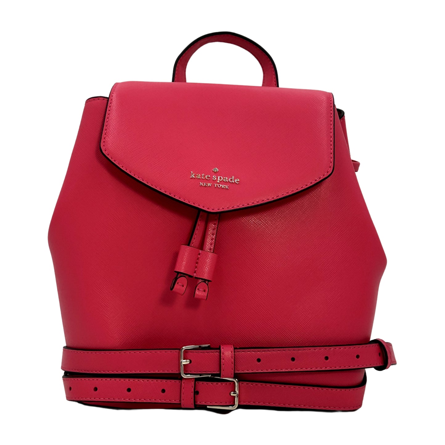 Kate Spade Women's Lizzie Medium Flap Saffiano Leather Backpack - Pink - 196021070464
