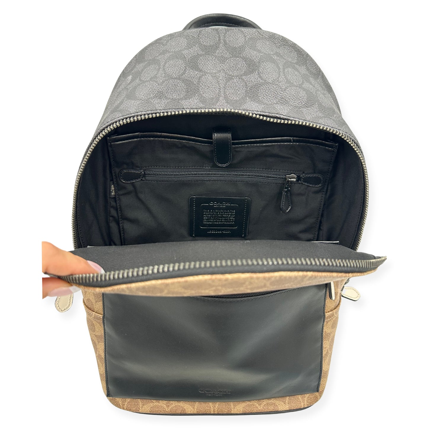 Coach Men's Metropolitan Soft Signature Khaki Multi Backpack