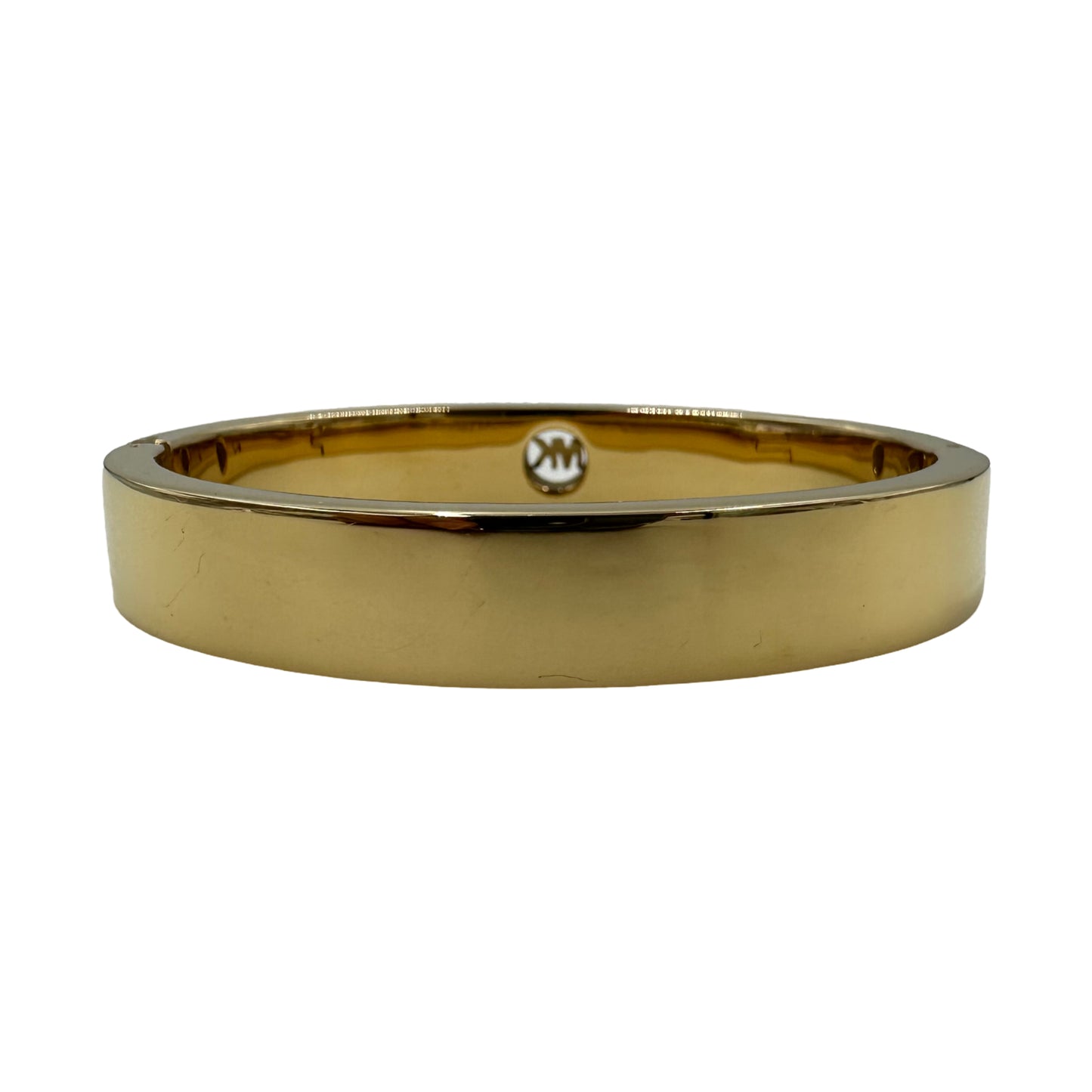 MIchael Kors Gold Tone Pave Fulton Hinge Bangle Bracelet - MKJ3998710