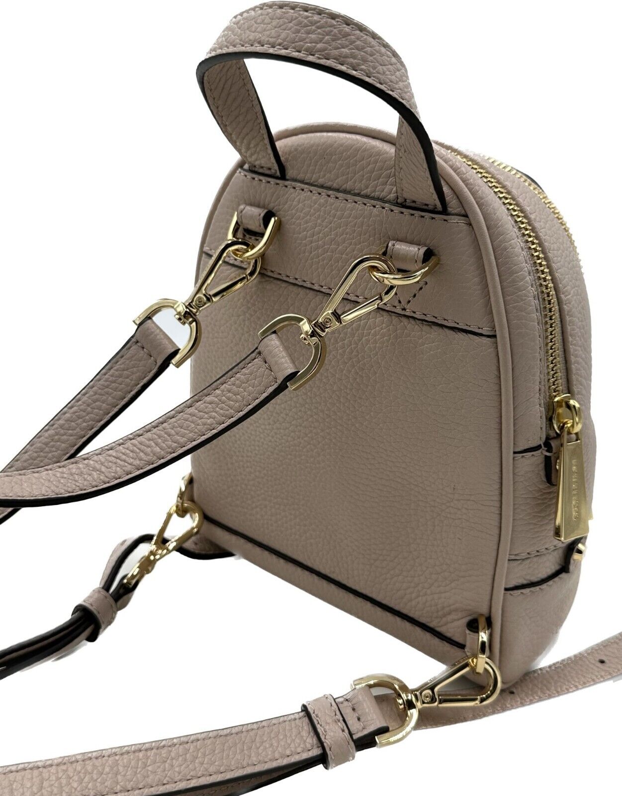 Michael Kors Rhea Mini Mochila De Cuero Rosa Suave