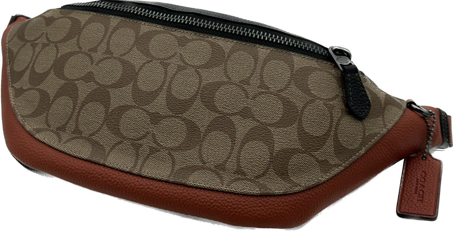 Coach Warren Men's Signature Color Block Belt Bag C8386
