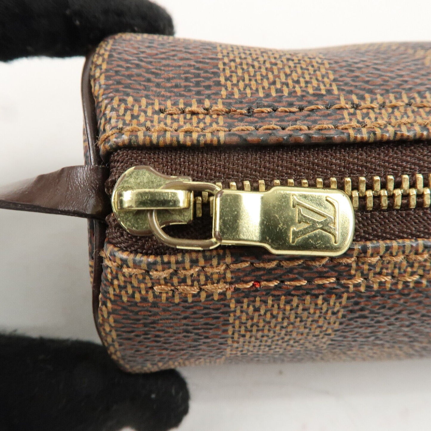 Authentic Pre-Loved Louis Vuitton Damier Mini Pouch for Papillon Bag - Brown