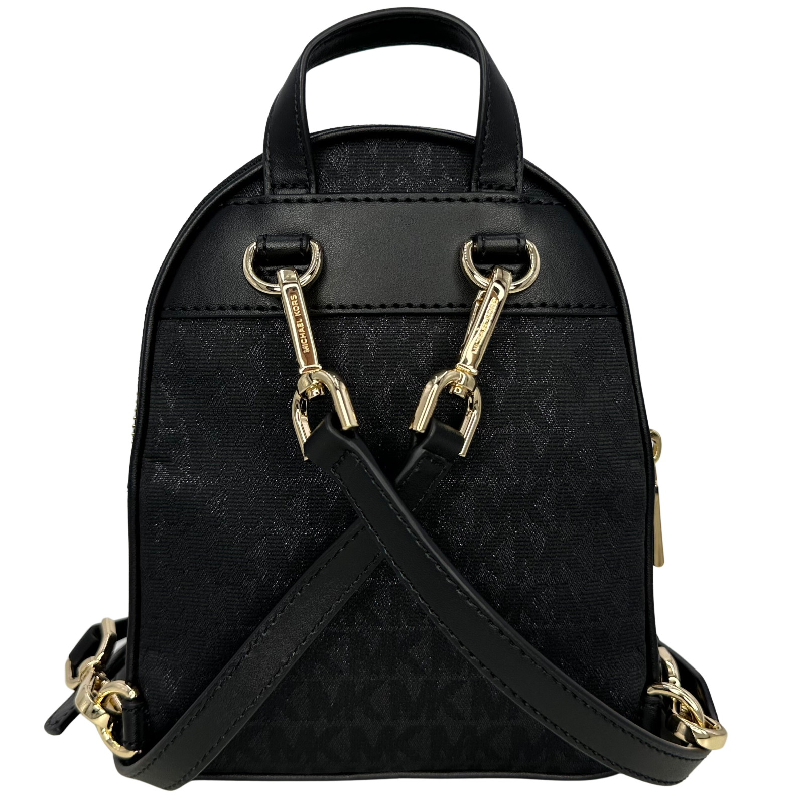 Michael Kors Signature Brooklyn Extra Small Convertible Messenger Backpack 196163502816