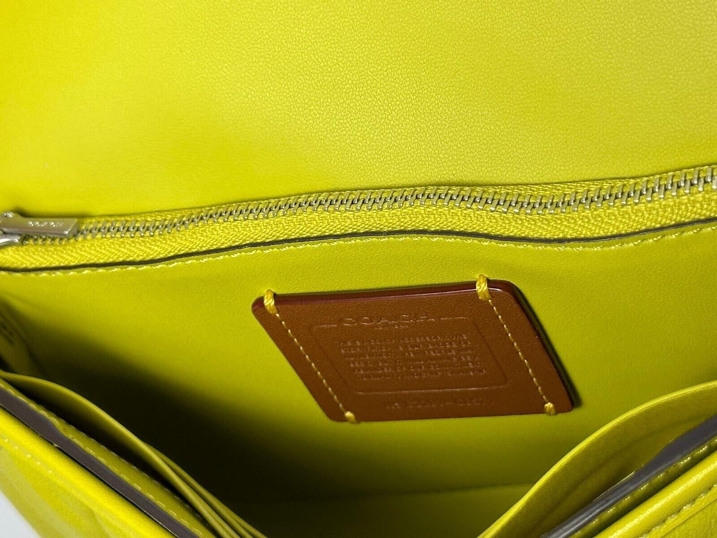 Coach Women's Key Lime Quilted Pillow Leather Hayden Crossbody Purse Bag C8571