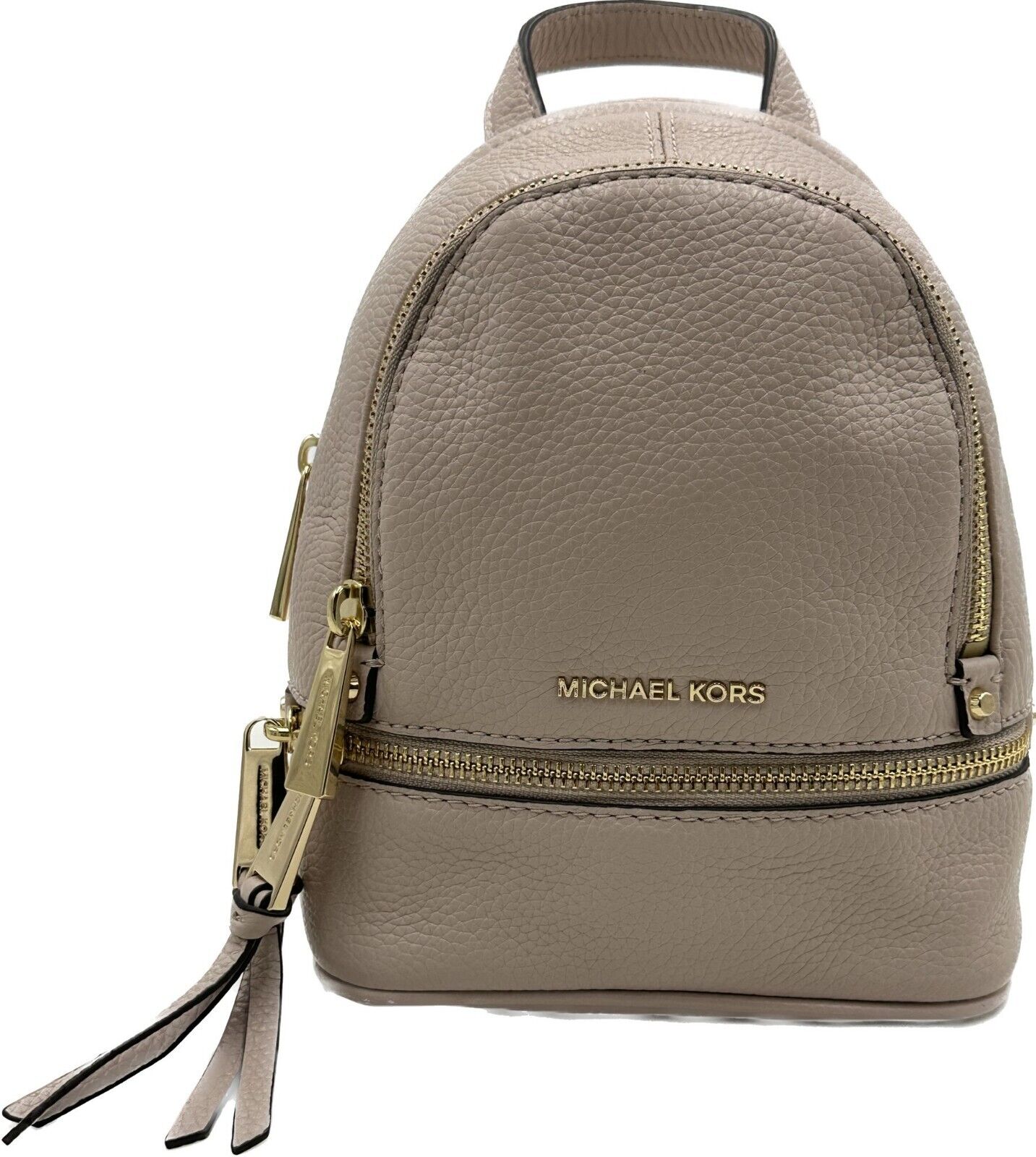 Michael Kors Rhea Mini Mochila De Cuero Rosa Suave