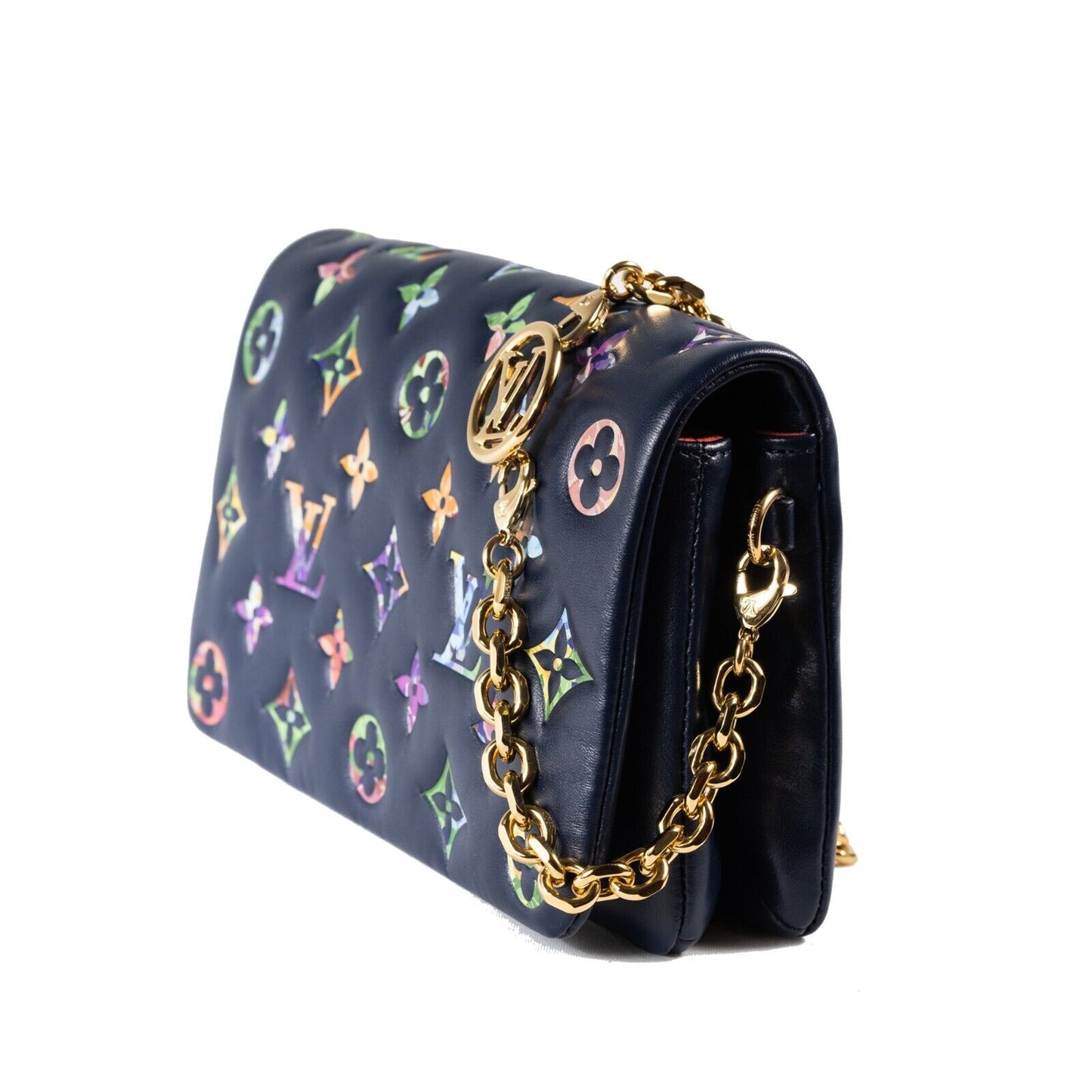 Louis Vuitton Monogram Garden Pochette Coussin - Navy Blue