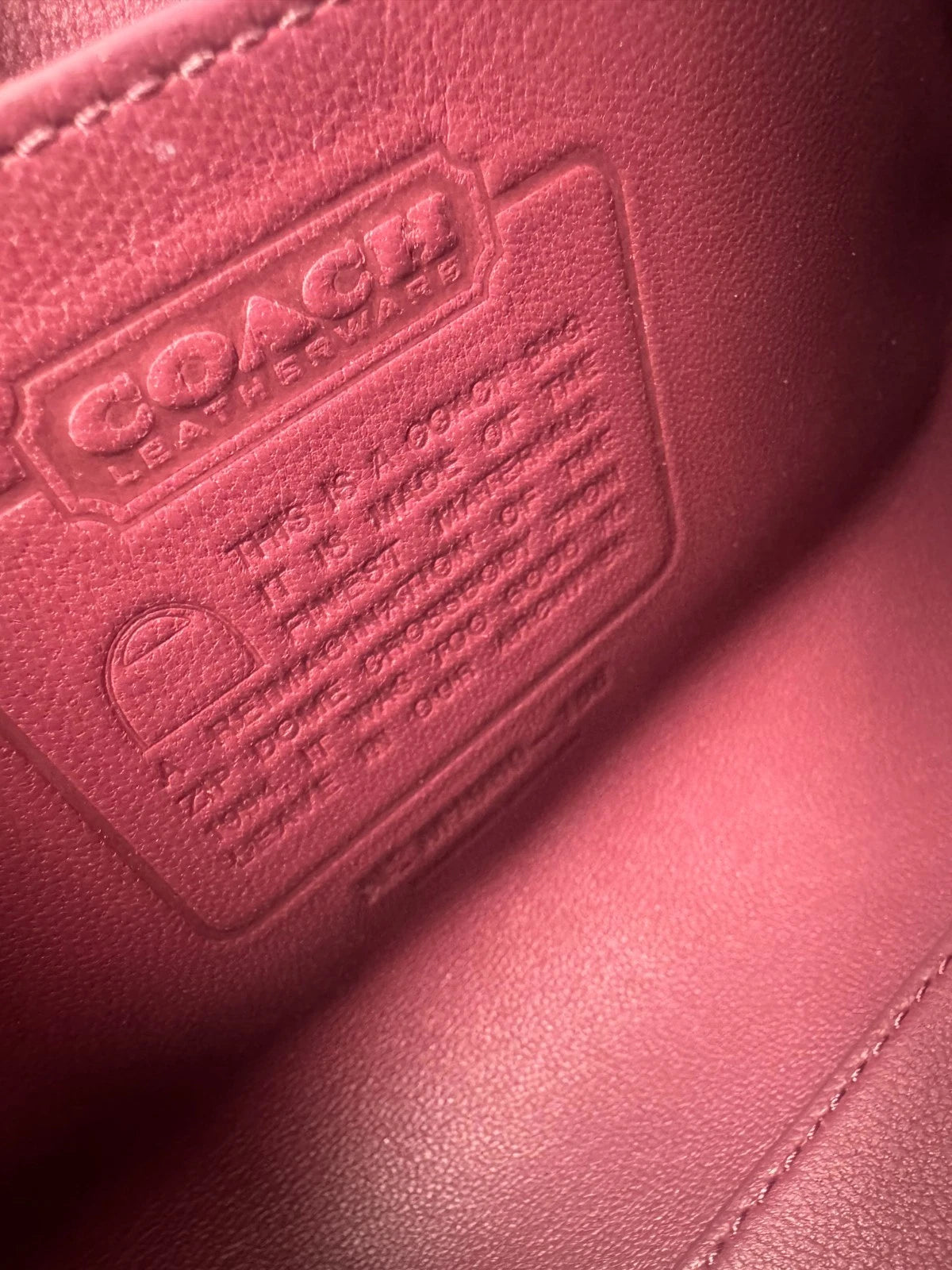 Coach Delvaux Le Mutin Red Leather Top Handle Bag with Detachable Strap