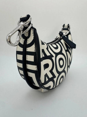 Fendi X Marc Jacobs Nano Fendigraphy Charm Bag - White/Black - www.unoo.com