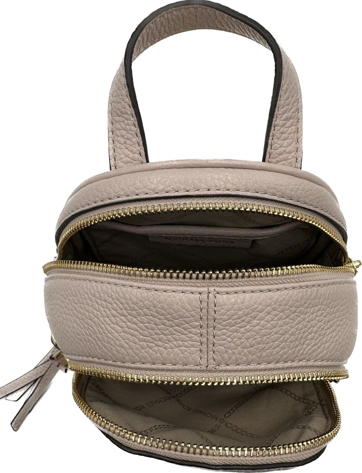 Michael Kors Rhea Mini Mochila De Cuero Rosa Suave