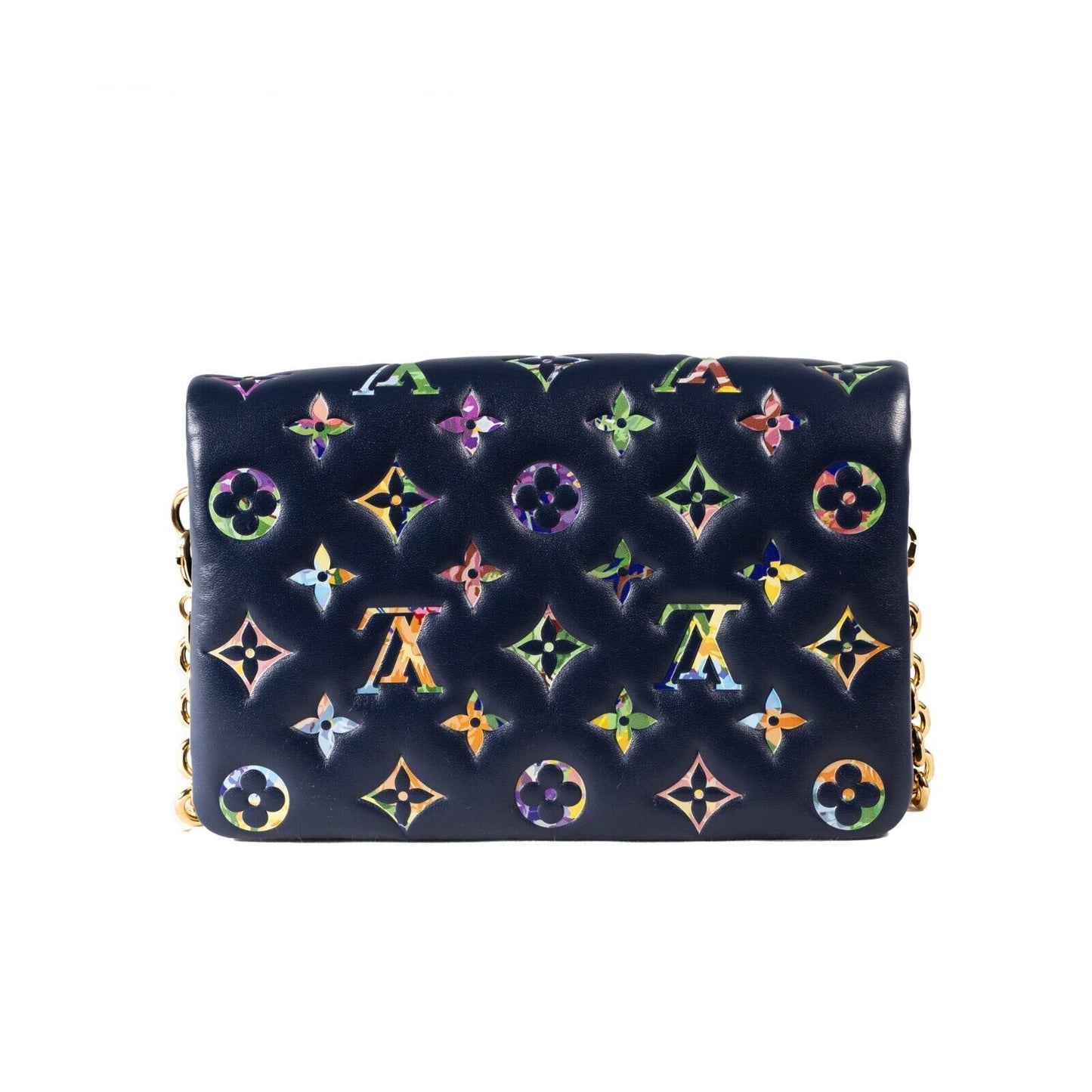 Louis Vuitton Monogram Garden Pochette Coussin - Navy Blue