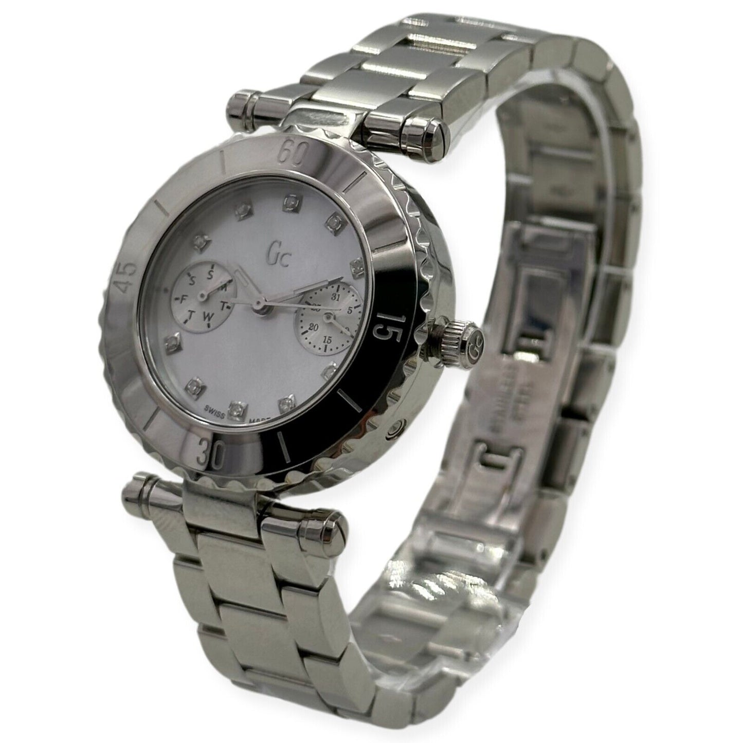 Guess Collection Ladies Swiss Diamond Multi Function Watch - I30501L1 - 091661322006