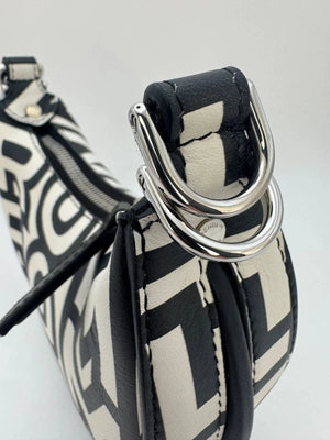 Fendi X Marc Jacobs Nano Fendigraphy Charm Bag - White/Black - www.unoo.com
