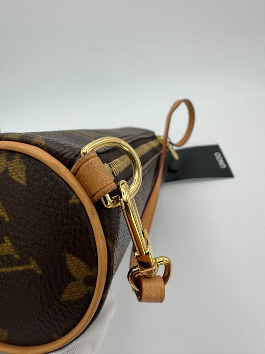 Louis Vuitton Mini Papillon Monogram Canvas Brown Shoulder / Handheld Bag – Used