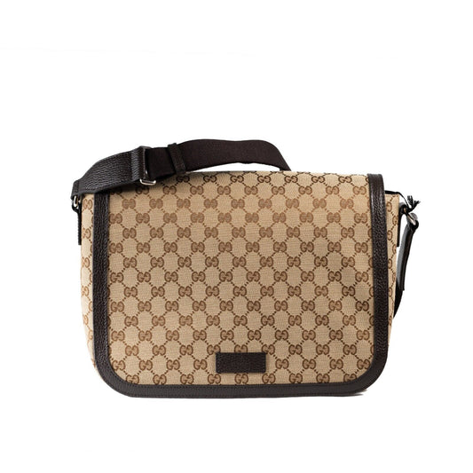 GUCCI GG Canvas Crossbody Large Messenger Bag - 449171