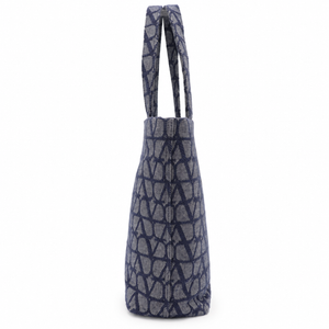 Valentino Garavani VLogo Denim Tote Bag Blue Large Designer Shoulder Bag – additional photo 5