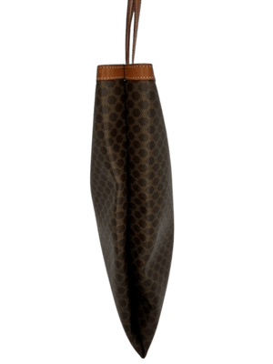 Celine Brown Macadam Coated Canvas & Leather Shoulder Bag - www.unoo.com