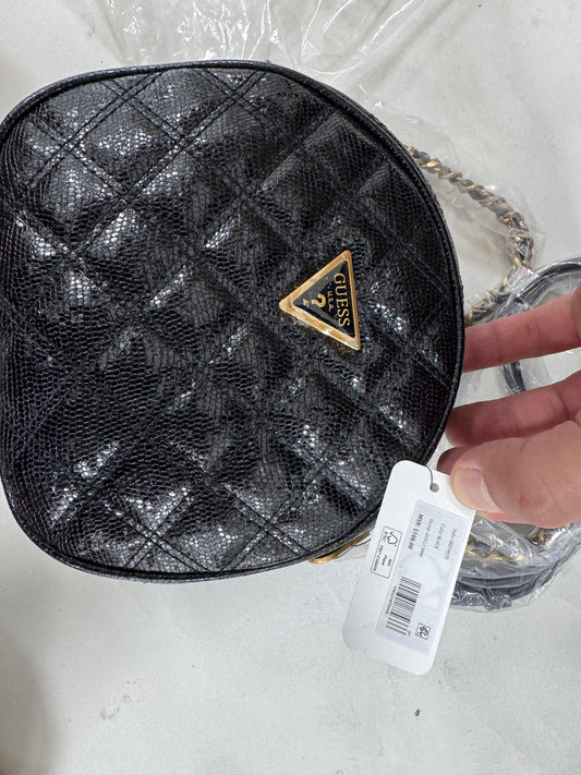 Guess Giully Circle Mini Crossbody Bag - Black