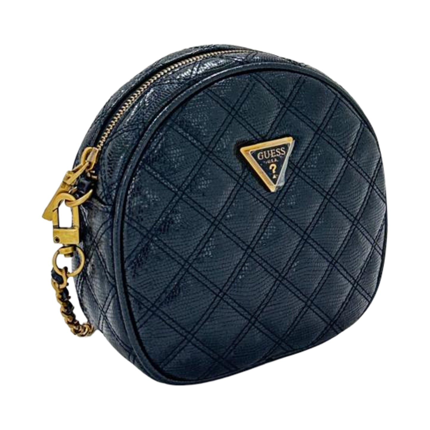 Guess Giully Circle Mini Crossbody Bag - Black
