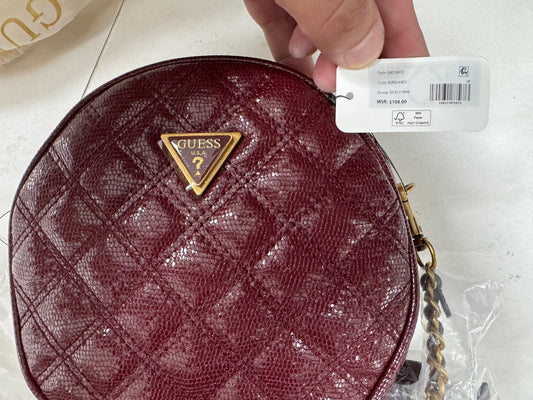 Guess Giully Circle Mini Crossbody Bag - Red