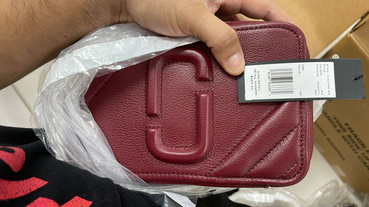 Marc Jacobs The Moto Shot 21 Camera Bag- Vachetta Red
