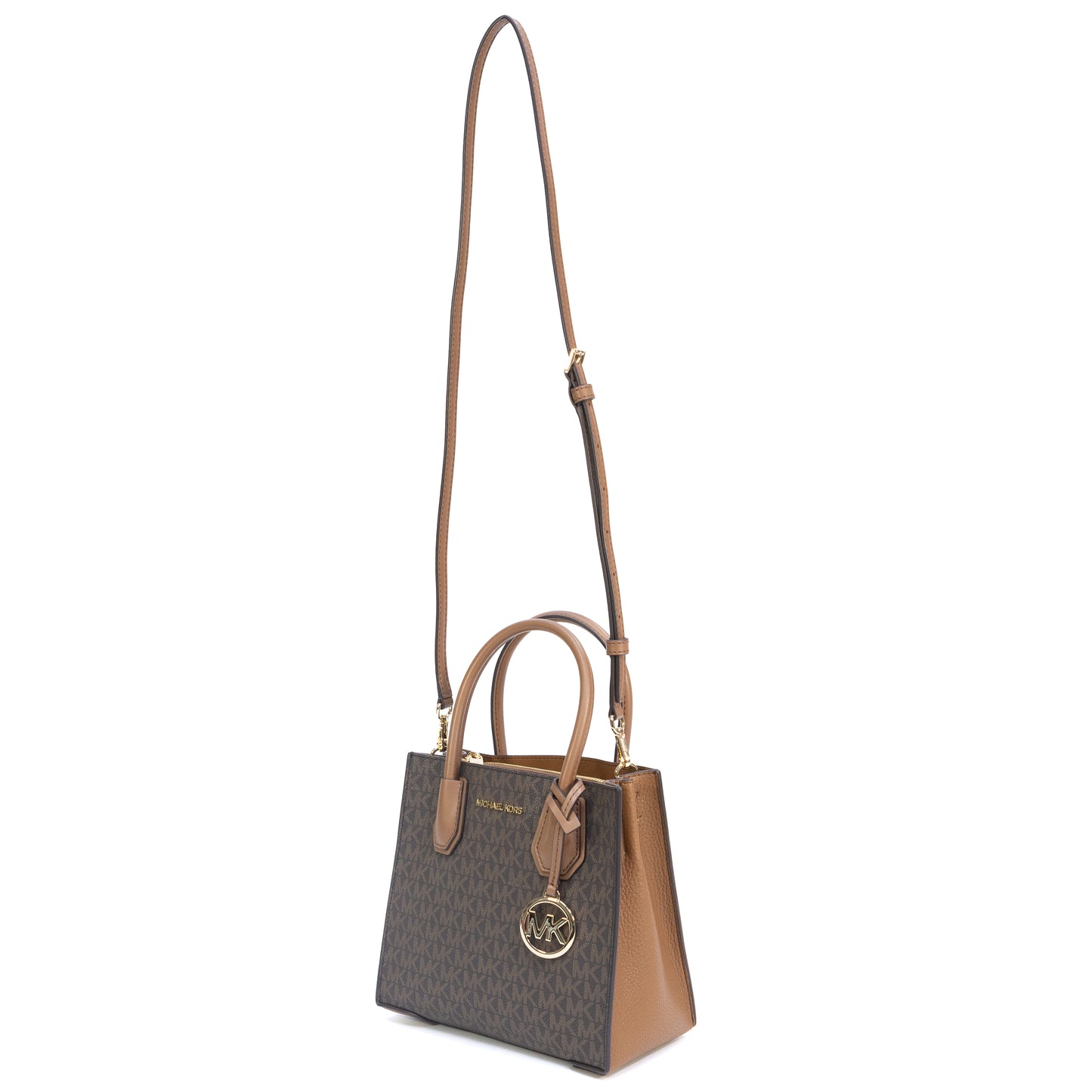 Michael Kors Mercer Medium Satchel Crossbody Bag - Brown