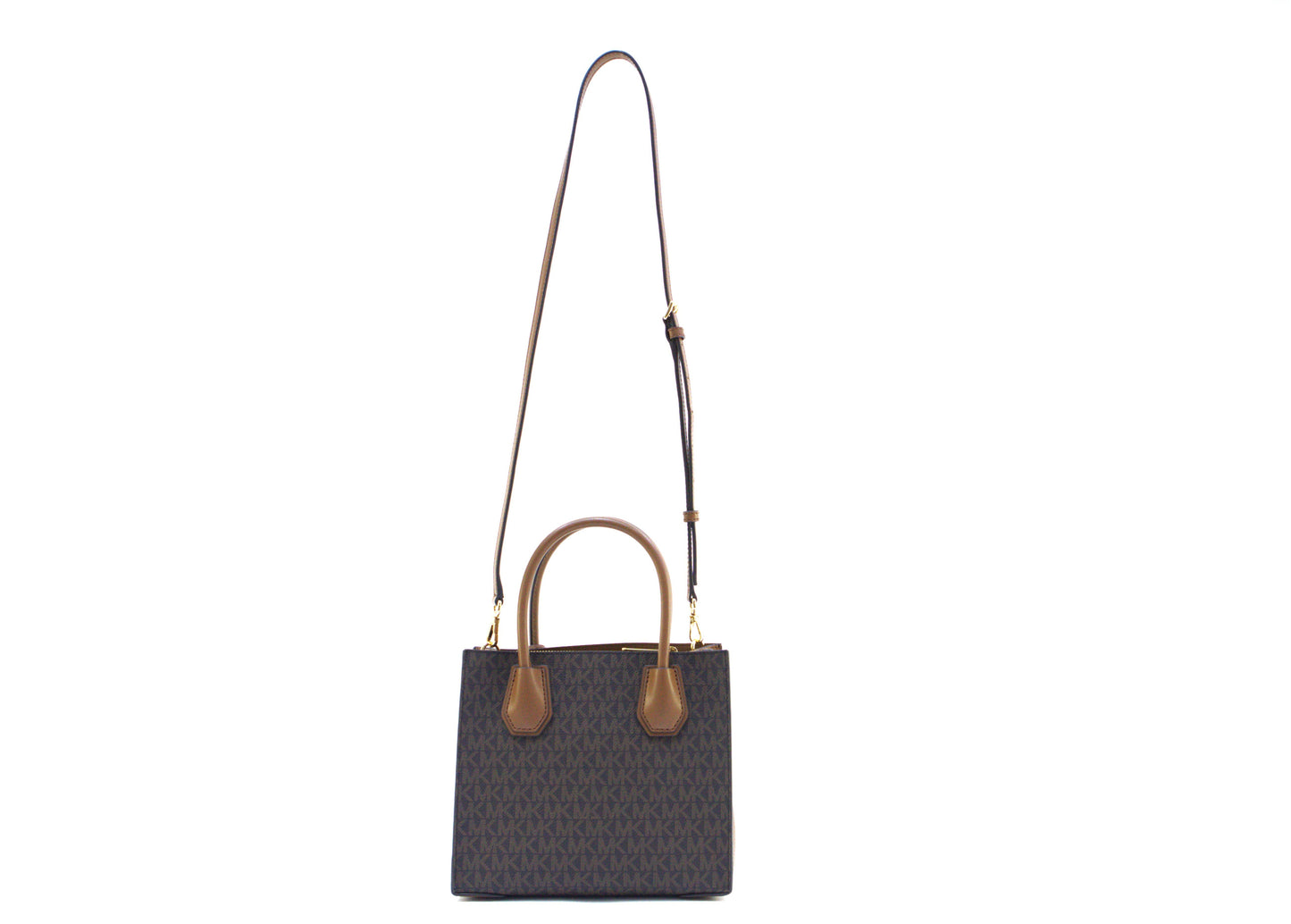 Michael Kors Mercer Medium Satchel Crossbody Bag - Brown