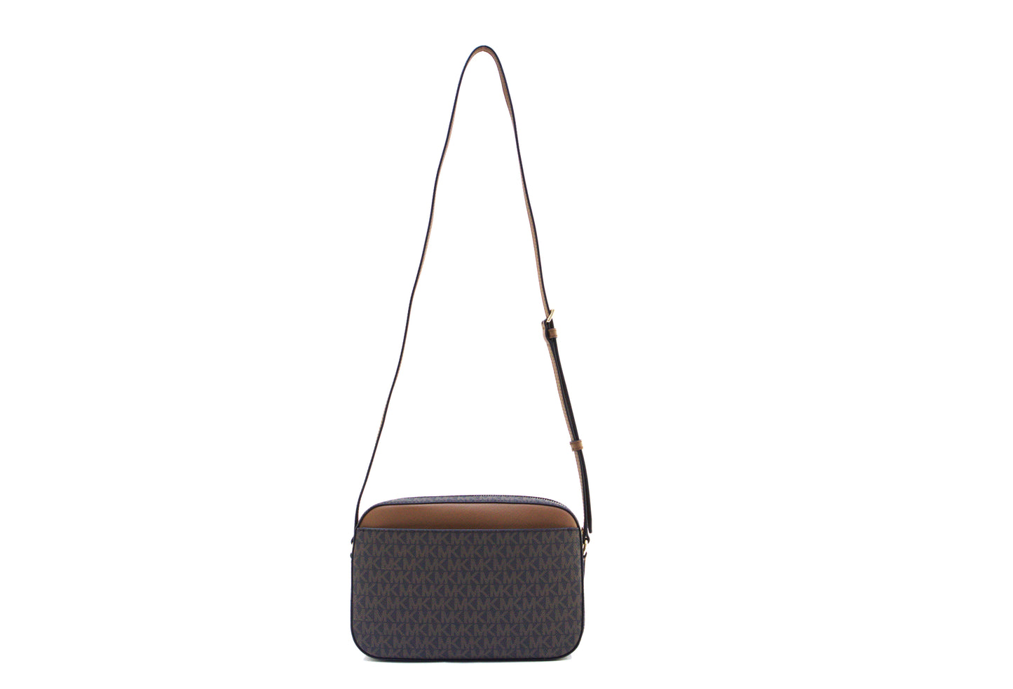 Michael Kors Jet Set Large Logo Crossbody- Brown