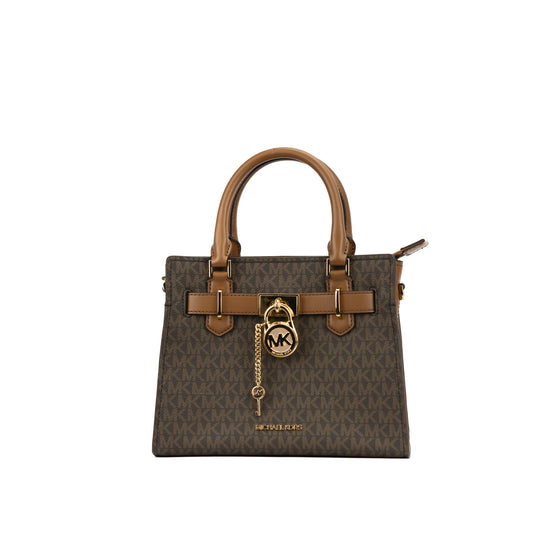 Michael Kors Hamilton Satchel Small Crossbody Bag - Brown