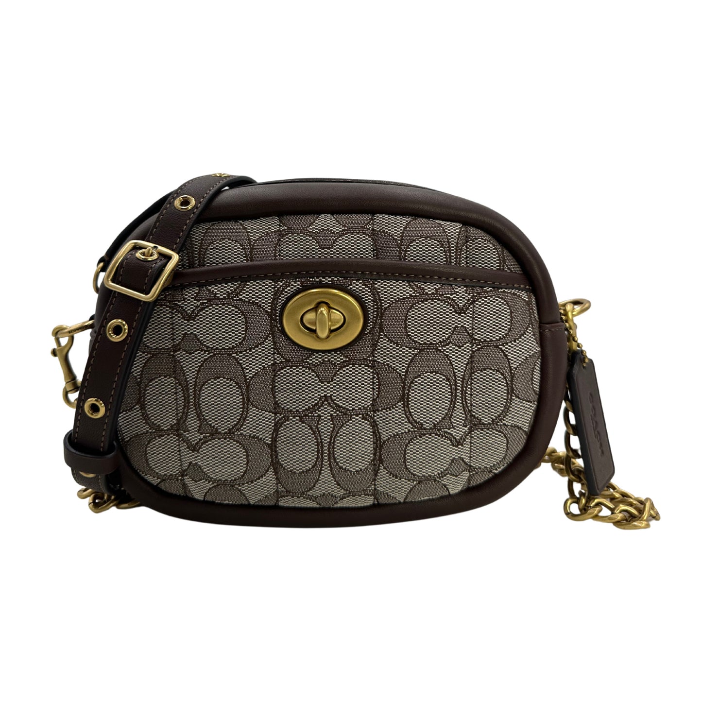 Coach Small Camera Bag In Signature Jacquard With Quilting - 195031293450