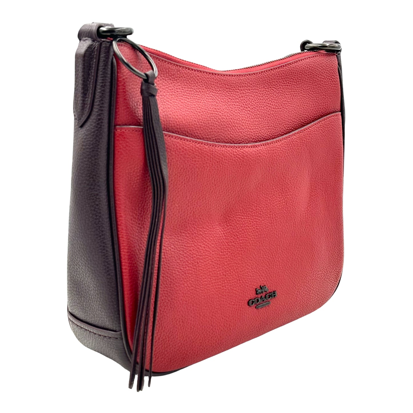 Coach Chaise Colorblock Crossbody Bag - Brick Red Multi