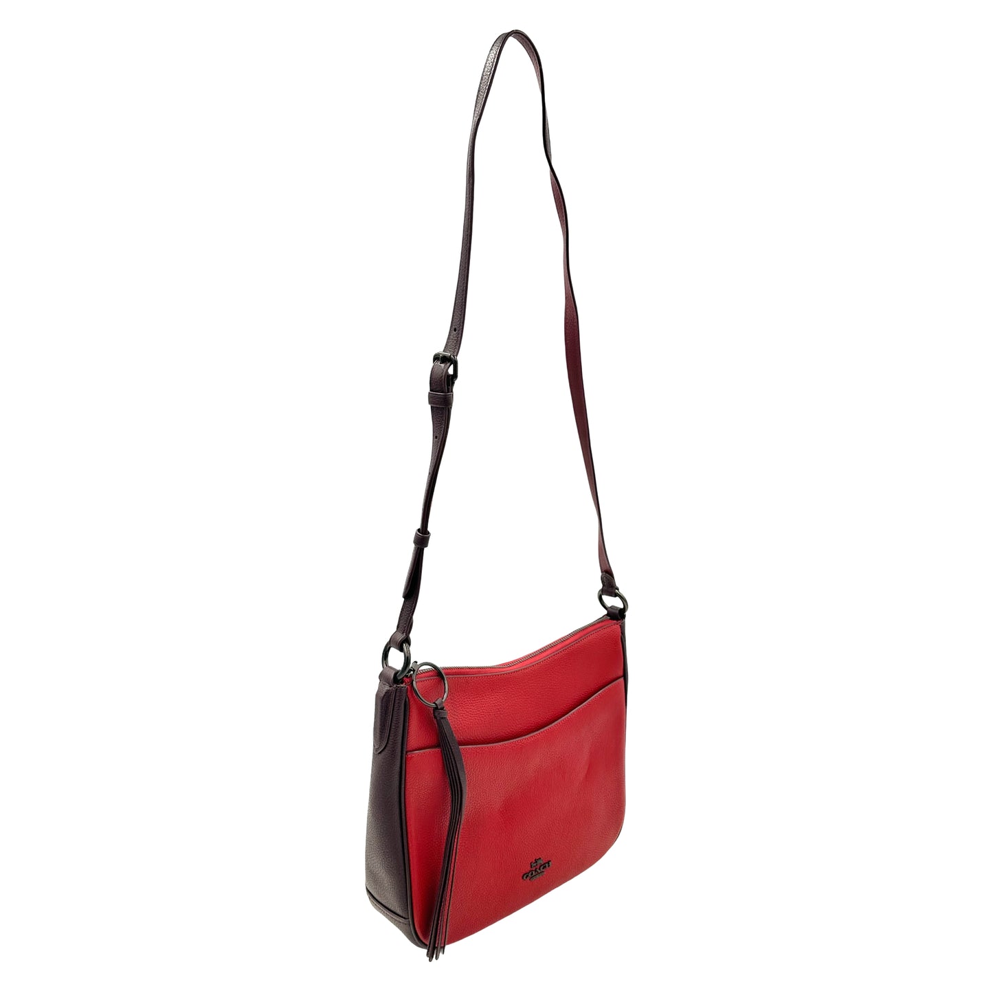 Coach Chaise Colorblock Crossbody Bag - Brick Red Multi