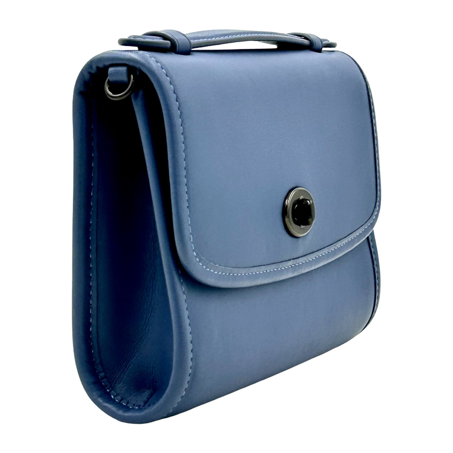 Coach Kip Turnlock Crossbody Glovetanned - Washed Chambray